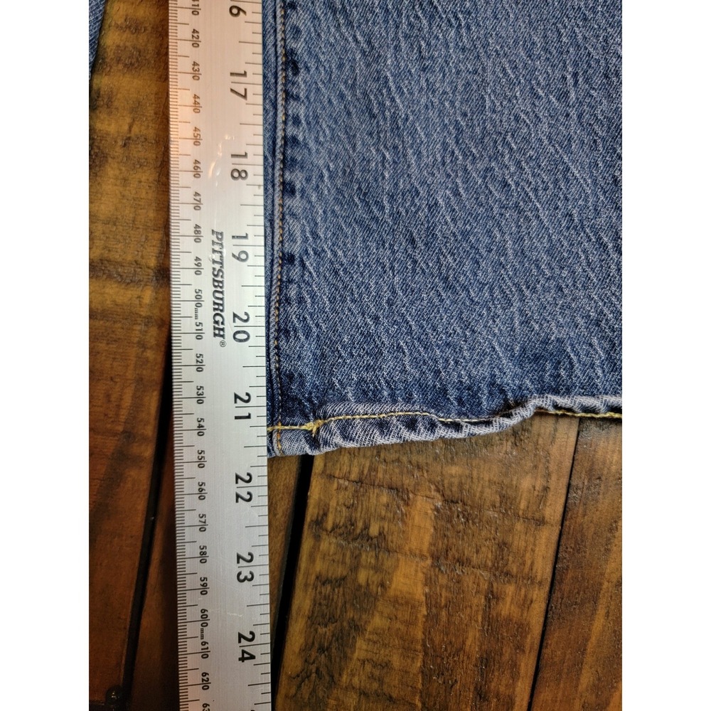 Levi's High Rise Baggy Jeans Kids 8 Regular Blue Excellent Wide Leg Denim - Picture 7 of 9